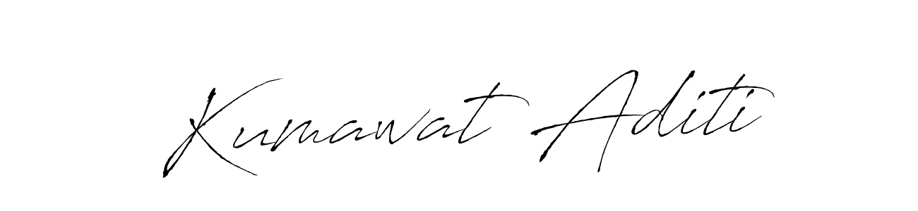 You should practise on your own different ways (Antro_Vectra) to write your name (Kumawat Aditi) in signature. don't let someone else do it for you. Kumawat Aditi signature style 6 images and pictures png