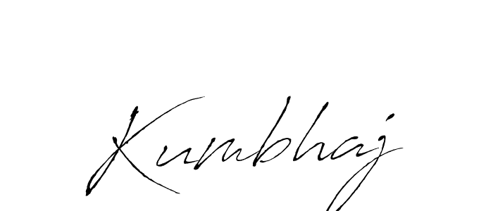 Also we have Kumbhaj name is the best signature style. Create professional handwritten signature collection using Antro_Vectra autograph style. Kumbhaj signature style 6 images and pictures png