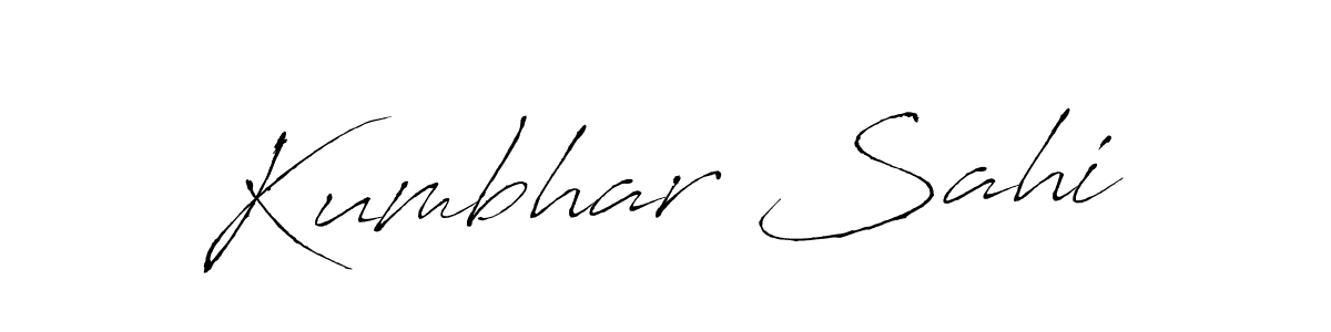 Also we have Kumbhar Sahi name is the best signature style. Create professional handwritten signature collection using Antro_Vectra autograph style. Kumbhar Sahi signature style 6 images and pictures png