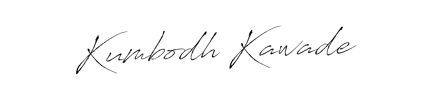 Design your own signature with our free online signature maker. With this signature software, you can create a handwritten (Antro_Vectra) signature for name Kumbodh Kawade. Kumbodh Kawade signature style 6 images and pictures png