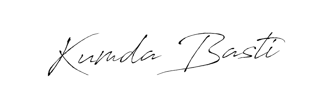 How to make Kumda Basti signature? Antro_Vectra is a professional autograph style. Create handwritten signature for Kumda Basti name. Kumda Basti signature style 6 images and pictures png