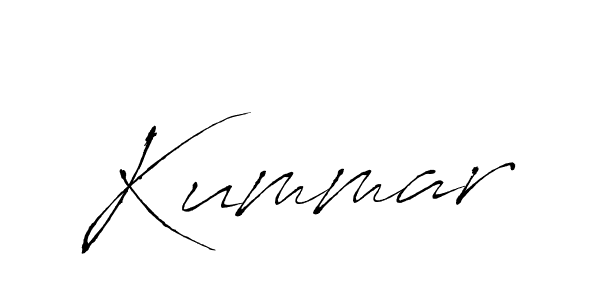 Make a beautiful signature design for name Kummar. With this signature (Antro_Vectra) style, you can create a handwritten signature for free. Kummar signature style 6 images and pictures png