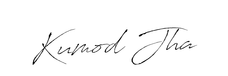 Make a beautiful signature design for name Kumod Jha. With this signature (Antro_Vectra) style, you can create a handwritten signature for free. Kumod Jha signature style 6 images and pictures png