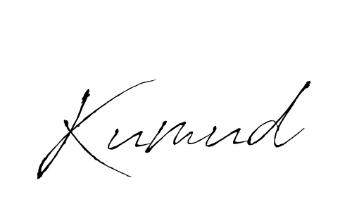 Kumud stylish signature style. Best Handwritten Sign (Antro_Vectra) for my name. Handwritten Signature Collection Ideas for my name Kumud. Kumud signature style 6 images and pictures png