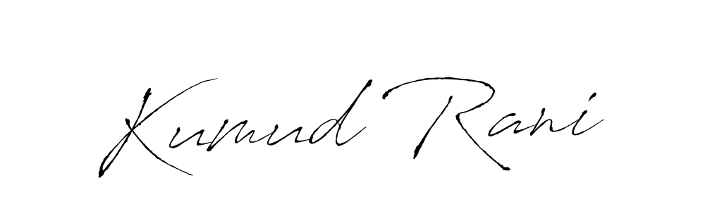 Use a signature maker to create a handwritten signature online. With this signature software, you can design (Antro_Vectra) your own signature for name Kumud Rani. Kumud Rani signature style 6 images and pictures png