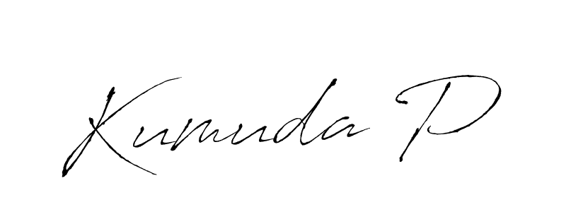 Design your own signature with our free online signature maker. With this signature software, you can create a handwritten (Antro_Vectra) signature for name Kumuda P. Kumuda P signature style 6 images and pictures png