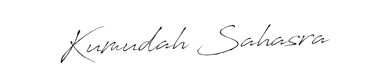 This is the best signature style for the Kumudah Sahasra name. Also you like these signature font (Antro_Vectra). Mix name signature. Kumudah Sahasra signature style 6 images and pictures png