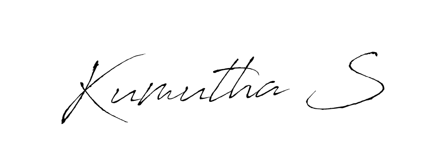 Kumutha S stylish signature style. Best Handwritten Sign (Antro_Vectra) for my name. Handwritten Signature Collection Ideas for my name Kumutha S. Kumutha S signature style 6 images and pictures png