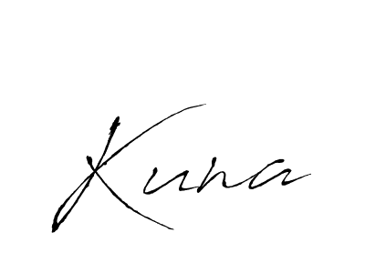 How to make Kuna name signature. Use Antro_Vectra style for creating short signs online. This is the latest handwritten sign. Kuna signature style 6 images and pictures png