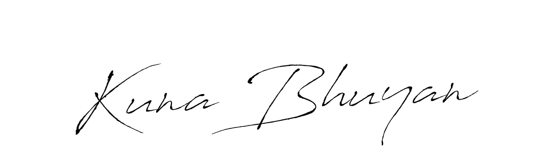 Create a beautiful signature design for name Kuna Bhuyan. With this signature (Antro_Vectra) fonts, you can make a handwritten signature for free. Kuna Bhuyan signature style 6 images and pictures png