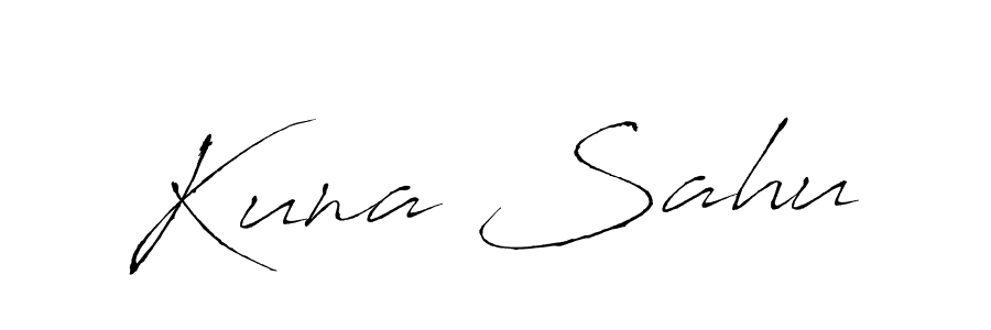 Make a beautiful signature design for name Kuna Sahu. With this signature (Antro_Vectra) style, you can create a handwritten signature for free. Kuna Sahu signature style 6 images and pictures png