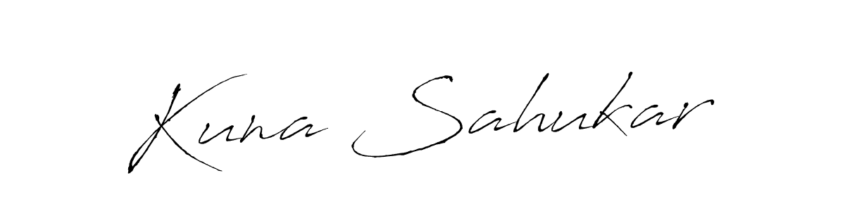 Also we have Kuna Sahukar name is the best signature style. Create professional handwritten signature collection using Antro_Vectra autograph style. Kuna Sahukar signature style 6 images and pictures png