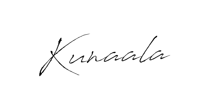 Kunaala stylish signature style. Best Handwritten Sign (Antro_Vectra) for my name. Handwritten Signature Collection Ideas for my name Kunaala. Kunaala signature style 6 images and pictures png