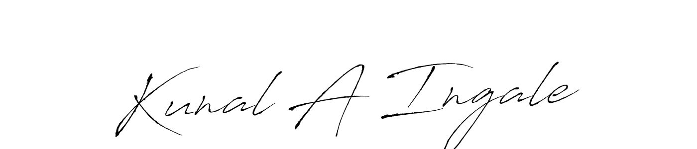 Here are the top 10 professional signature styles for the name Kunal A Ingale. These are the best autograph styles you can use for your name. Kunal A Ingale signature style 6 images and pictures png