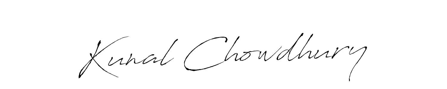 Make a short Kunal Chowdhury signature style. Manage your documents anywhere anytime using Antro_Vectra. Create and add eSignatures, submit forms, share and send files easily. Kunal Chowdhury signature style 6 images and pictures png