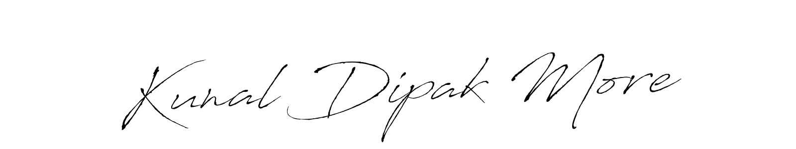 Also You can easily find your signature by using the search form. We will create Kunal Dipak More name handwritten signature images for you free of cost using Antro_Vectra sign style. Kunal Dipak More signature style 6 images and pictures png