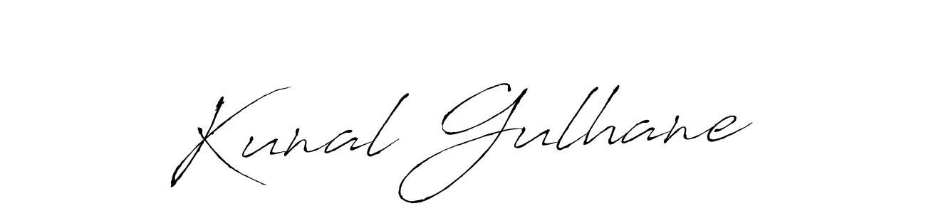 How to make Kunal Gulhane signature? Antro_Vectra is a professional autograph style. Create handwritten signature for Kunal Gulhane name. Kunal Gulhane signature style 6 images and pictures png