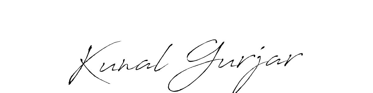 Design your own signature with our free online signature maker. With this signature software, you can create a handwritten (Antro_Vectra) signature for name Kunal Gurjar. Kunal Gurjar signature style 6 images and pictures png