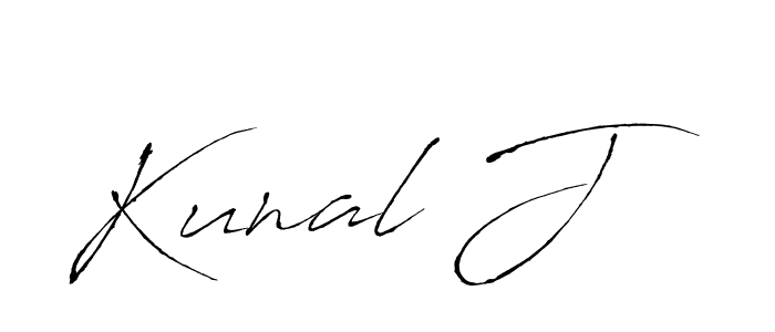 This is the best signature style for the Kunal J name. Also you like these signature font (Antro_Vectra). Mix name signature. Kunal J signature style 6 images and pictures png