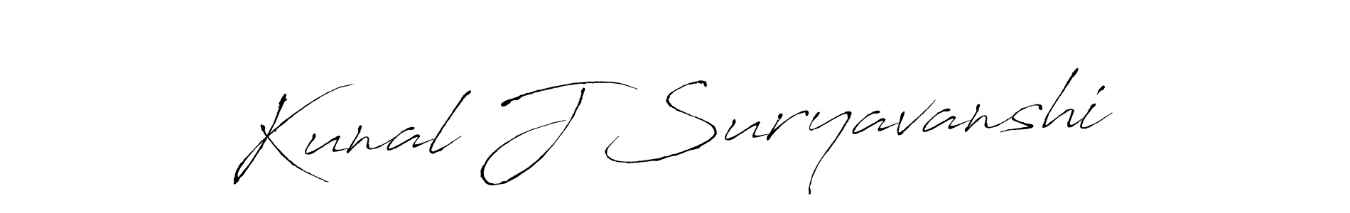 Make a short Kunal J Suryavanshi signature style. Manage your documents anywhere anytime using Antro_Vectra. Create and add eSignatures, submit forms, share and send files easily. Kunal J Suryavanshi signature style 6 images and pictures png