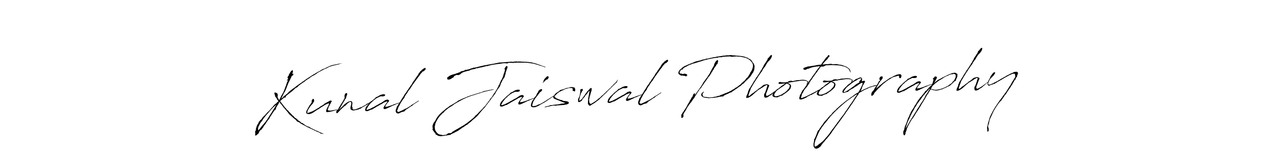 Make a beautiful signature design for name Kunal Jaiswal Photography. With this signature (Antro_Vectra) style, you can create a handwritten signature for free. Kunal Jaiswal Photography signature style 6 images and pictures png