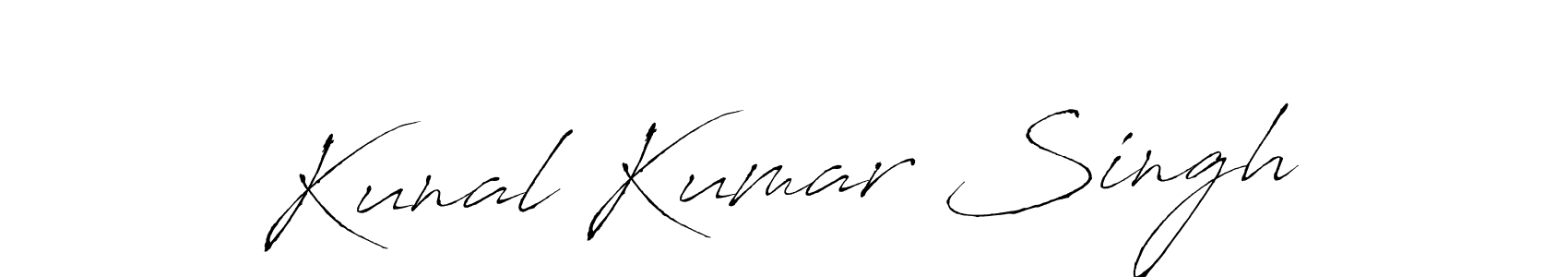 Design your own signature with our free online signature maker. With this signature software, you can create a handwritten (Antro_Vectra) signature for name Kunal Kumar Singh. Kunal Kumar Singh signature style 6 images and pictures png