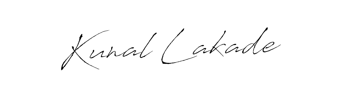 Kunal Lakade stylish signature style. Best Handwritten Sign (Antro_Vectra) for my name. Handwritten Signature Collection Ideas for my name Kunal Lakade. Kunal Lakade signature style 6 images and pictures png