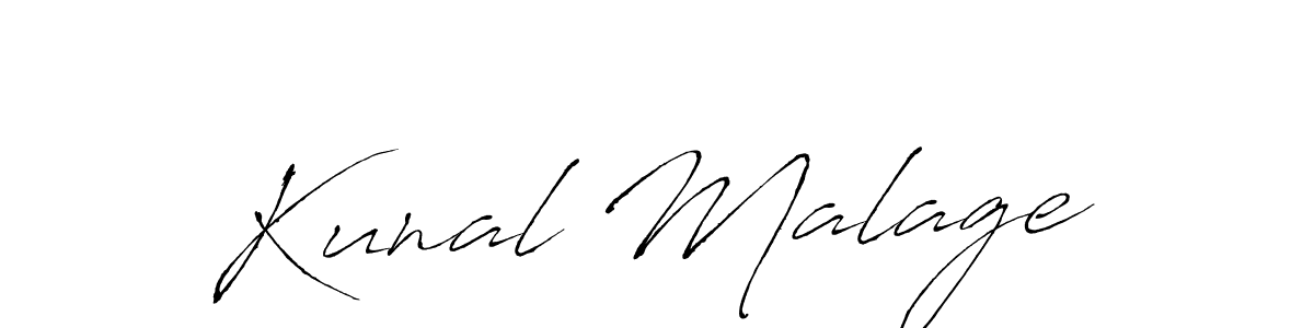 It looks lik you need a new signature style for name Kunal Malage. Design unique handwritten (Antro_Vectra) signature with our free signature maker in just a few clicks. Kunal Malage signature style 6 images and pictures png