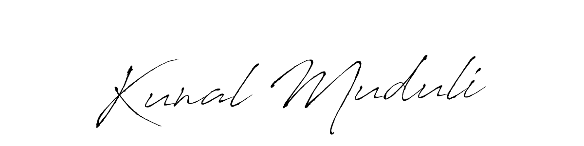 Kunal Muduli stylish signature style. Best Handwritten Sign (Antro_Vectra) for my name. Handwritten Signature Collection Ideas for my name Kunal Muduli. Kunal Muduli signature style 6 images and pictures png