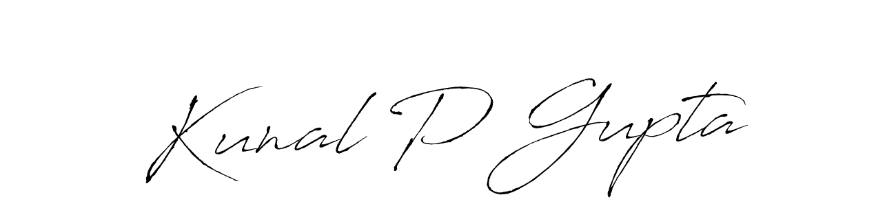 Design your own signature with our free online signature maker. With this signature software, you can create a handwritten (Antro_Vectra) signature for name Kunal P Gupta. Kunal P Gupta signature style 6 images and pictures png