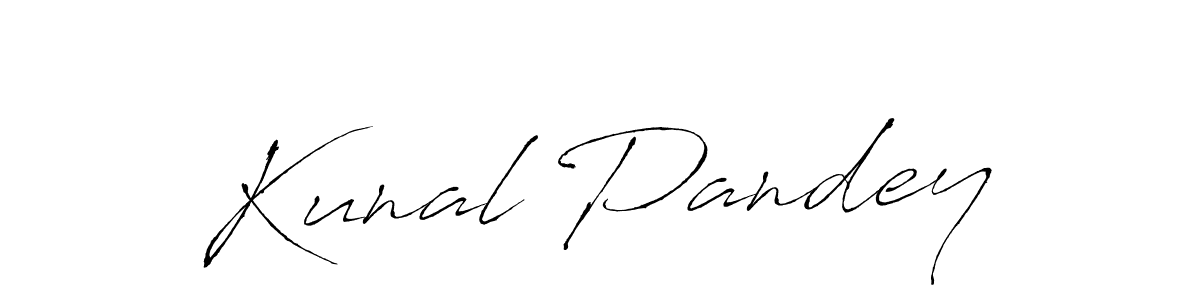 How to make Kunal Pandey signature? Antro_Vectra is a professional autograph style. Create handwritten signature for Kunal Pandey name. Kunal Pandey signature style 6 images and pictures png