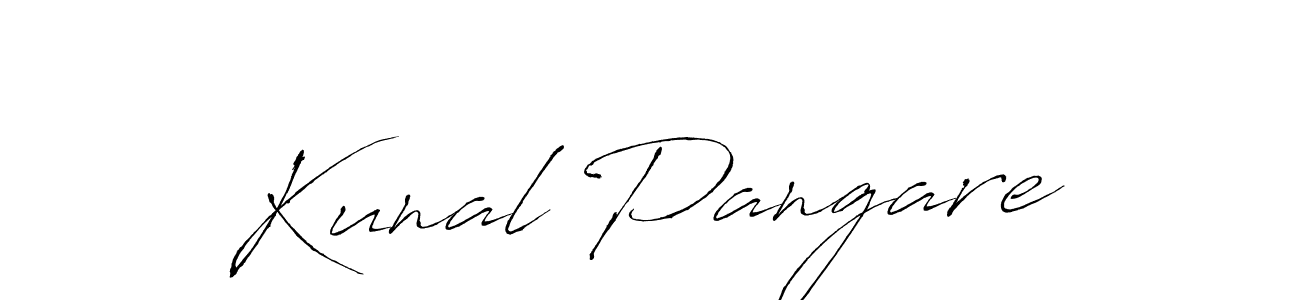 Kunal Pangare stylish signature style. Best Handwritten Sign (Antro_Vectra) for my name. Handwritten Signature Collection Ideas for my name Kunal Pangare. Kunal Pangare signature style 6 images and pictures png