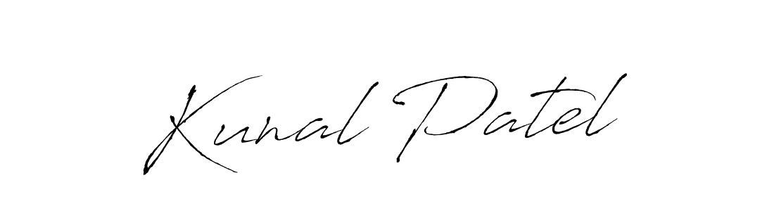 Design your own signature with our free online signature maker. With this signature software, you can create a handwritten (Antro_Vectra) signature for name Kunal Patel. Kunal Patel signature style 6 images and pictures png