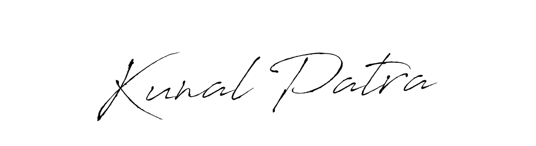 How to make Kunal Patra name signature. Use Antro_Vectra style for creating short signs online. This is the latest handwritten sign. Kunal Patra signature style 6 images and pictures png