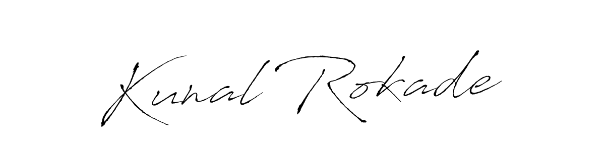 Make a beautiful signature design for name Kunal Rokade. With this signature (Antro_Vectra) style, you can create a handwritten signature for free. Kunal Rokade signature style 6 images and pictures png