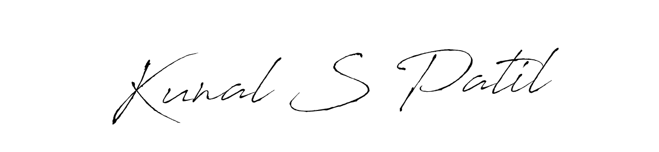 The best way (Antro_Vectra) to make a short signature is to pick only two or three words in your name. The name Kunal S Patil include a total of six letters. For converting this name. Kunal S Patil signature style 6 images and pictures png