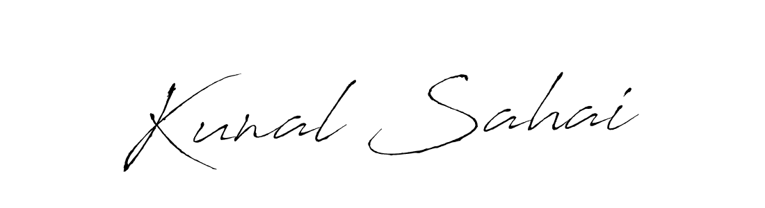 Make a beautiful signature design for name Kunal Sahai. With this signature (Antro_Vectra) style, you can create a handwritten signature for free. Kunal Sahai signature style 6 images and pictures png