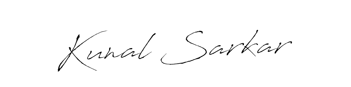 Make a beautiful signature design for name Kunal Sarkar. With this signature (Antro_Vectra) style, you can create a handwritten signature for free. Kunal Sarkar signature style 6 images and pictures png
