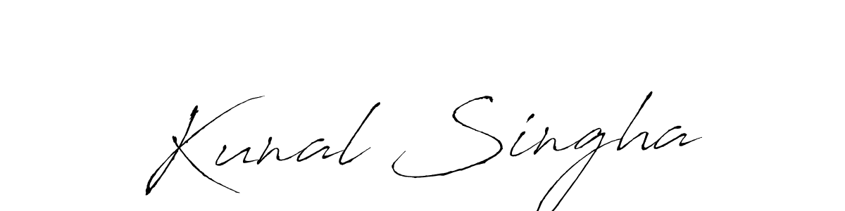 Kunal Singha stylish signature style. Best Handwritten Sign (Antro_Vectra) for my name. Handwritten Signature Collection Ideas for my name Kunal Singha. Kunal Singha signature style 6 images and pictures png
