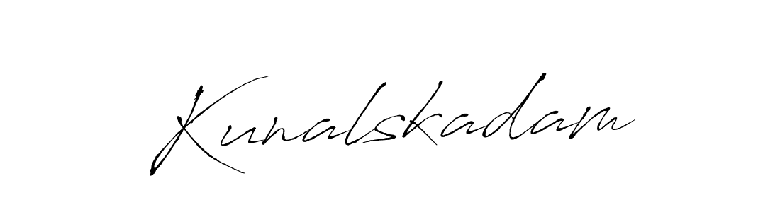 It looks lik you need a new signature style for name Kunalskadam. Design unique handwritten (Antro_Vectra) signature with our free signature maker in just a few clicks. Kunalskadam signature style 6 images and pictures png