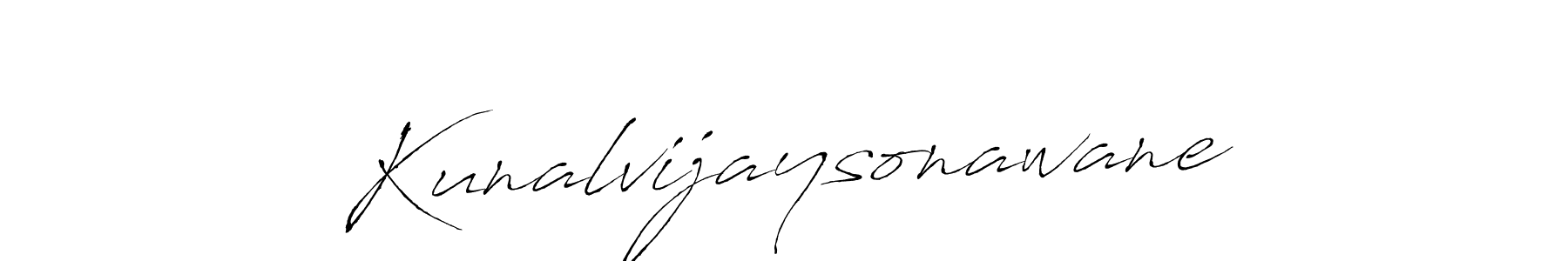 Create a beautiful signature design for name Kunalvijaysonawane. With this signature (Antro_Vectra) fonts, you can make a handwritten signature for free. Kunalvijaysonawane signature style 6 images and pictures png