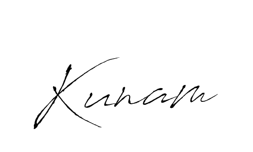 How to Draw Kunam signature style? Antro_Vectra is a latest design signature styles for name Kunam. Kunam signature style 6 images and pictures png