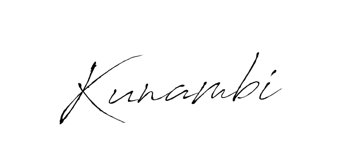 You should practise on your own different ways (Antro_Vectra) to write your name (Kunambi) in signature. don't let someone else do it for you. Kunambi signature style 6 images and pictures png