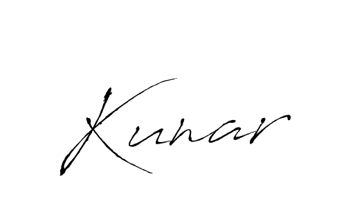 Make a beautiful signature design for name Kunar. With this signature (Antro_Vectra) style, you can create a handwritten signature for free. Kunar signature style 6 images and pictures png
