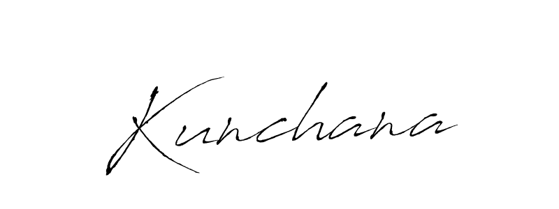 The best way (Antro_Vectra) to make a short signature is to pick only two or three words in your name. The name Kunchana include a total of six letters. For converting this name. Kunchana signature style 6 images and pictures png