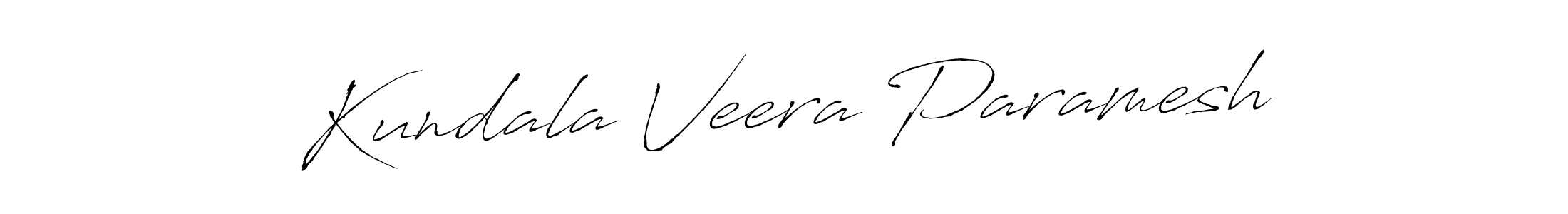 How to make Kundala Veera Paramesh name signature. Use Antro_Vectra style for creating short signs online. This is the latest handwritten sign. Kundala Veera Paramesh signature style 6 images and pictures png