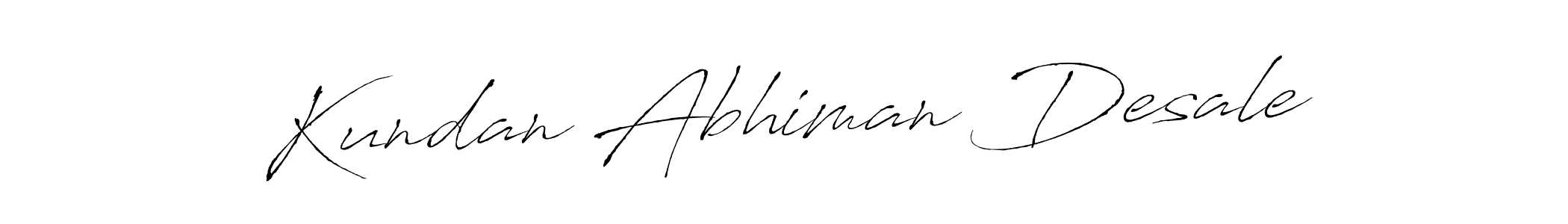Make a short Kundan Abhiman Desale signature style. Manage your documents anywhere anytime using Antro_Vectra. Create and add eSignatures, submit forms, share and send files easily. Kundan Abhiman Desale signature style 6 images and pictures png