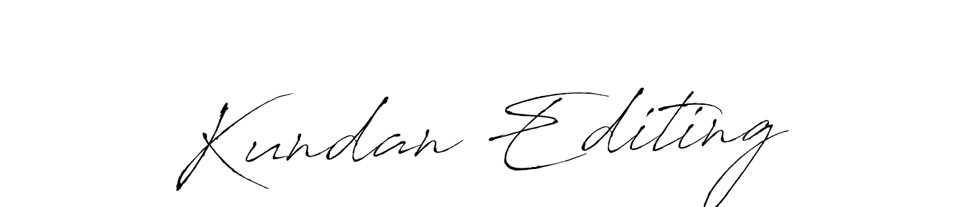 Make a beautiful signature design for name Kundan Editing. With this signature (Antro_Vectra) style, you can create a handwritten signature for free. Kundan Editing signature style 6 images and pictures png