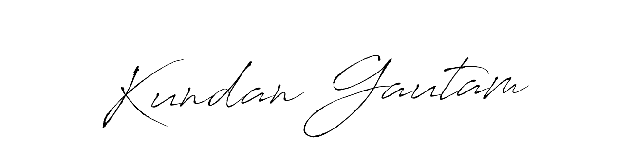 Design your own signature with our free online signature maker. With this signature software, you can create a handwritten (Antro_Vectra) signature for name Kundan Gautam. Kundan Gautam signature style 6 images and pictures png