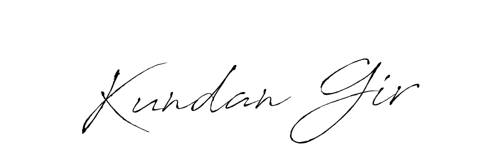 How to make Kundan Gir name signature. Use Antro_Vectra style for creating short signs online. This is the latest handwritten sign. Kundan Gir signature style 6 images and pictures png